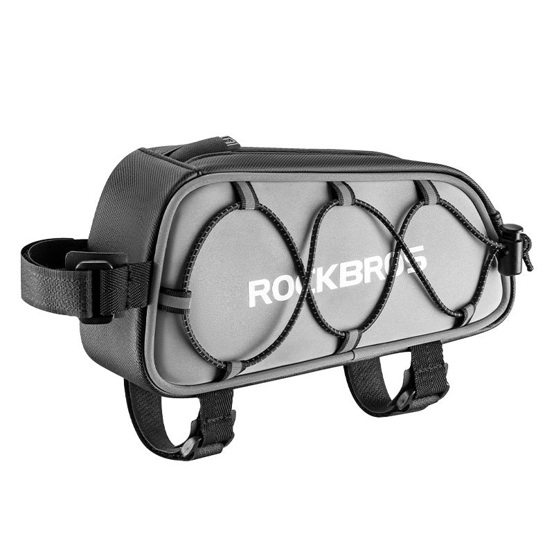 ROCKBROS 039-1 Polyester Bicycle Tube Bag Reflective Design MTB Bike Frame Bag ROCKBROS 039-1 Polyester Bicycle Tube Bag Reflective Design MTB Bike Frame Bag